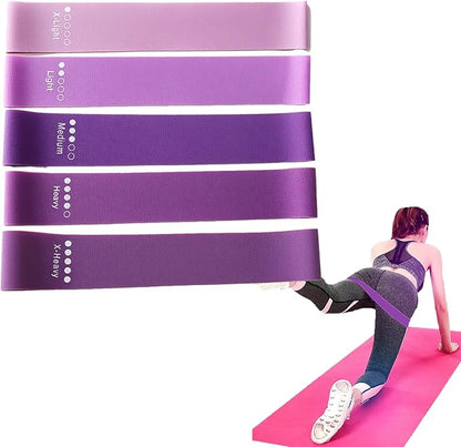 Resistance Bands for Working Out, Pull Up Bands Assistance, Exercise Workout Bands Resistance Set for Men Women 5 Pcs (Purple, 5 Different Levels)
