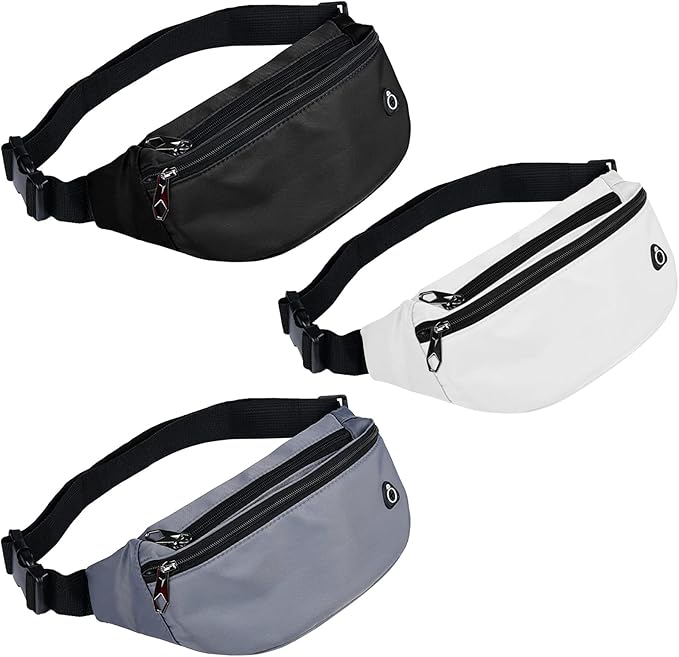 Fanny Pack for Men Women, Waterproof Sports Waist Bag Pack, Belt Bag for Travel Hiking Running