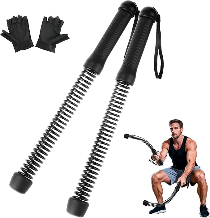 Ropeless Battle Ropes for Home Gym - Portable Cordless Training Rope Fitness Equipment for Men & Women, Weighted Workout Ropes for HIIT, Home and Travel Exercise Equipment