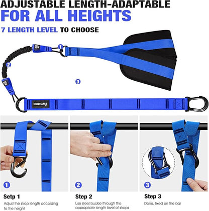 Pull Up Assistance Bands, Resistance Bands for Pull Up Bar Workout, Adjustable Heavy Duty Pull Up Assist Equipment with 4 Assistance Bands, Home Gym Fitness Exercise Strength Training