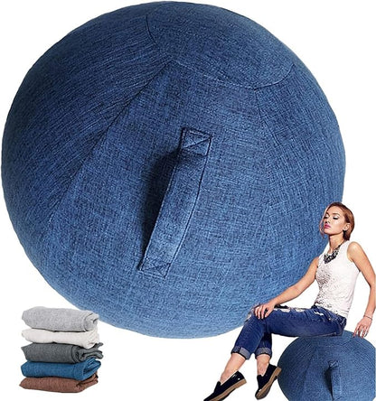 Yoga Ball Chair Cover - Pregnancy Birthing Ball Cover 55/65/75cm Stability Ball Chair for Ergonomic Seating Home, Office, Pilates, Yoga, Fitness