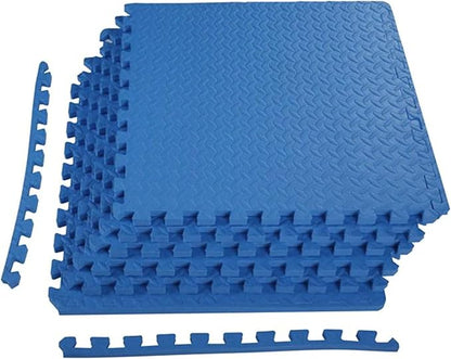 BalanceFrom Puzzle Exercise Mat 3/4" Thick, EVA Interlocking Foam Floor Tiles for Home Gym, Mat for Home Workout Equipment, Floor Padding for Kids, Multiple Sizes and Colors