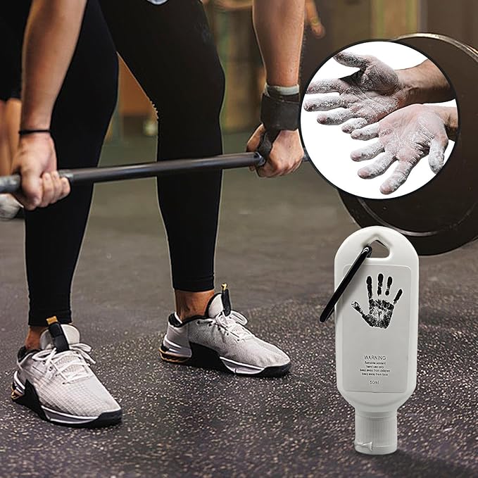 Gym Chalk Liquid - Non Slip Exercise Accessories, 50ml Weight Lifting Grip, Sweat Resistant Quick Dry Principle, Enhanced Hand Friction Control, High Performance Sports Gear, Athlete Training Use