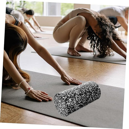 Yoga Column Foam Roller Muscle Relaxing Massage Tool Lightweight High-Density Foam with Non-Slip Groove Surface for Fitness Workout and Leg