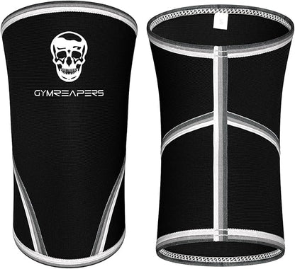 Gymreapers Elbow Sleeves for Weightlifting Powerlifting and Bench Press Support and Compression for Tendonitis Pain Relief 5mm Neoprene Training Gear for Men and Women
