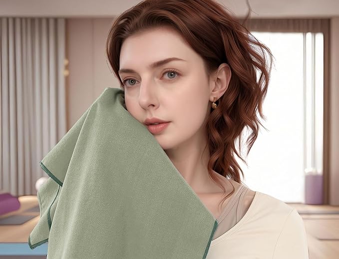 Wuwahlod Microfiber Quick-Dry Gym Towel – Ultra Absorbent, Odor-Free, Lightweight & Compact for Sports, Travel, and Fitness（16x32 inches）