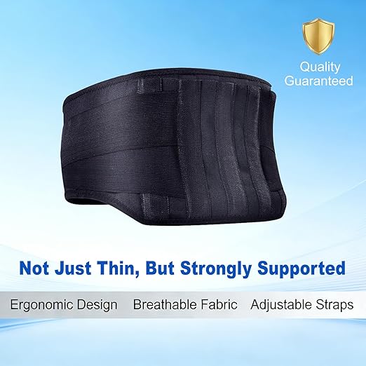 Back Brace for Lower Back Pain & Sciatica Relief, Lumbar Support Belt with 5 Reinforced Stays for Herniated Disc, Scoliosis, Arthritis, Work Heavy Lifting for Women & Men (45-50.9“ X-Large)