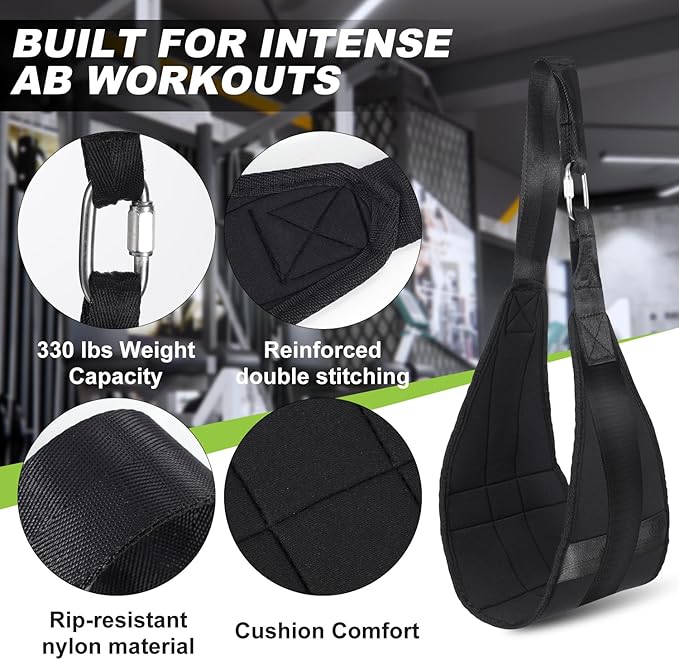 Hanging Ab Straps for Pull Up Bar, Fitness Abdominal Slings Straps for Core Strength Training, Pull Up Straps for Abdominal Leg Raise Exercise Fitness Workout Strength Training