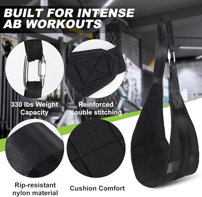 Hanging Ab Straps for Pull Up Bar, Fitness Abdominal Slings Straps for Core Strength Training, Pull Up Straps for Abdominal Leg Raise Exercise Fitness Workout Strength Training