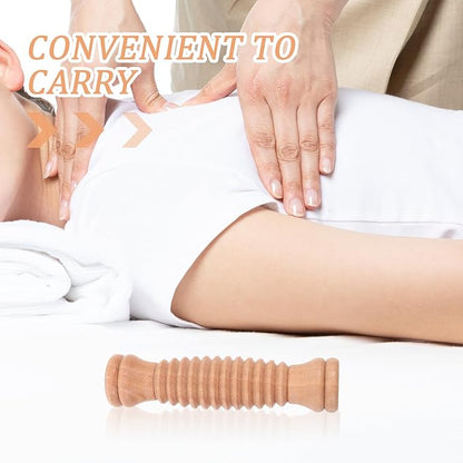 Wooden Massage Roller Stick,Anti Wood Roller Masssager Manuel en Fascia Massage Roller Body Sculpting Tools Body