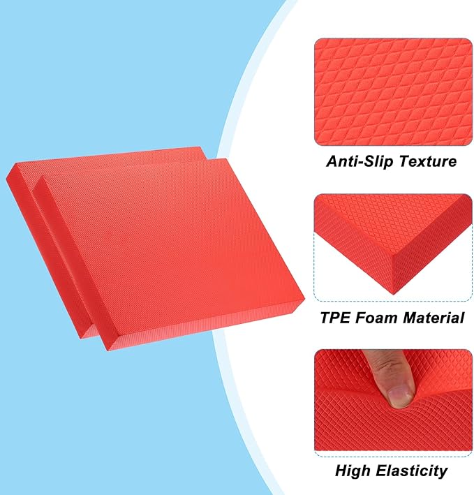 PATIKIL Balance Pad Non-Slip TPE Foam Pad Cushion Exercise Yoga Mat Knee Pad for Fitness Stability Core Training Stretching