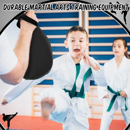 Poen 7 in 1 Taekwondo Kick Pad Boxing Training Equipment Punching Mitts Martial Arts Wrist Band Adjustable Soft Pads Set for Karate Muay Thai MMA Training