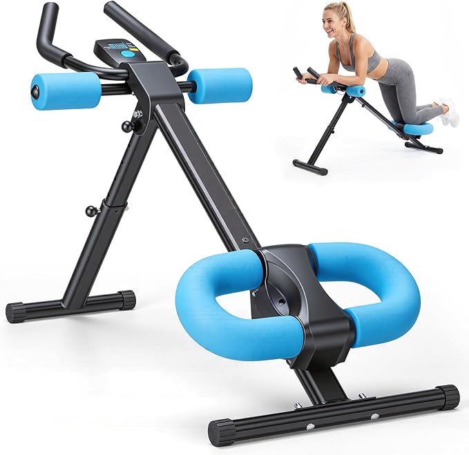 NEWBULIG Ab Machine, Abs Workout Equipment for Home Gym, Adjustable Ab Trainer Machine for Stomach Workout, Foldable Abdominal Trainer