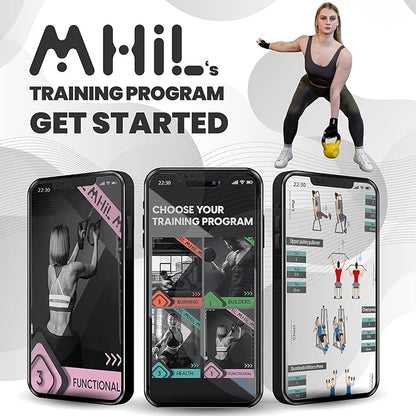 MhIL Workout Gloves for Women – Breathable Gym Gloves for Women with Palm Protection and Enhanced Grip – Padded Weight Lifting Glove for Womens with Wrist Wraps Support Weightlifting Exercise Cycling