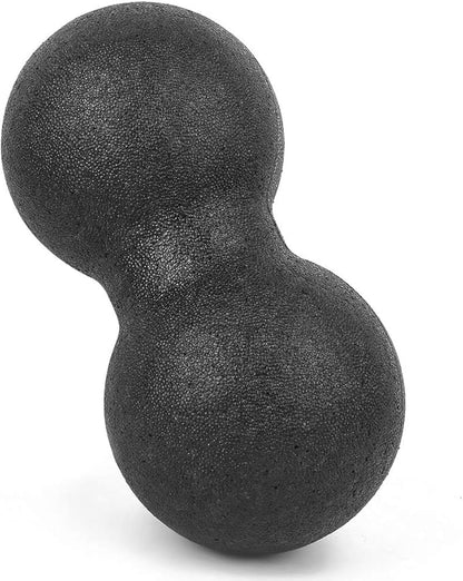 VINGVO Peanut Massage Ball, 24x12cm EPP Sports Massager Fitness Yoga Ball Massage Ball for Back Massage Acupuncture Points Massaging Equipment for Massaging Neck, Arms, Calves (Black)
