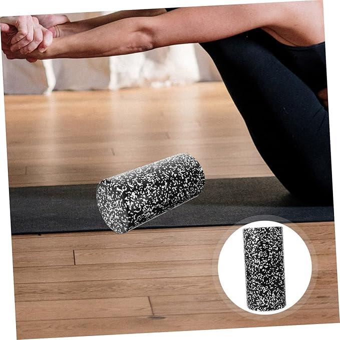 Yoga Column Foam Roller Muscle Relaxing Massage Tool Lightweight High-Density Foam with Non-Slip Groove Surface for Fitness Workout and Leg