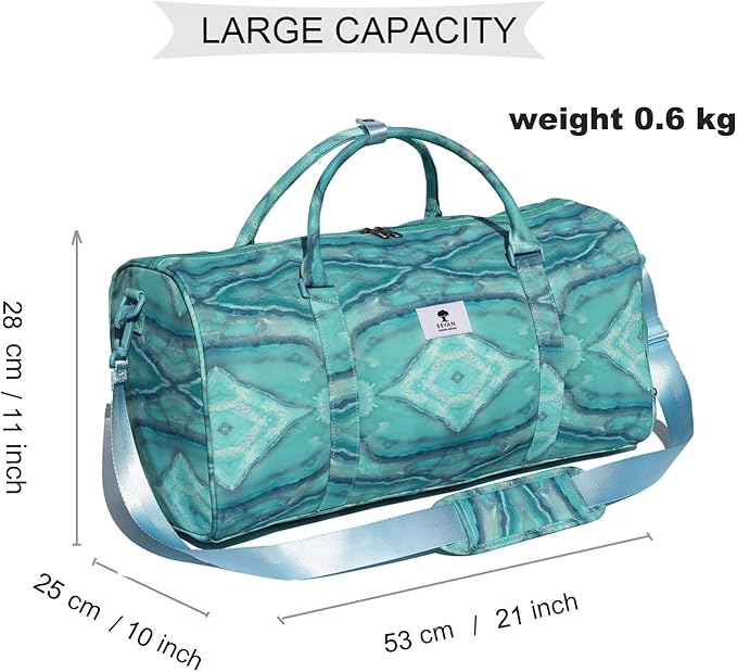 Original Floral Water Resistant Duffel Bag Gym bag Weekender Travel Bag for Gym Beach Travel Daily Bags