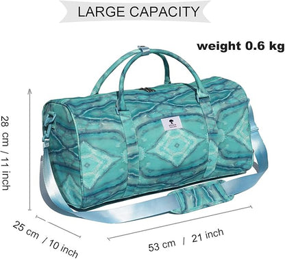 Original Floral Water Resistant Duffel Bag Gym bag Weekender Travel Bag for Gym Beach Travel Daily Bags