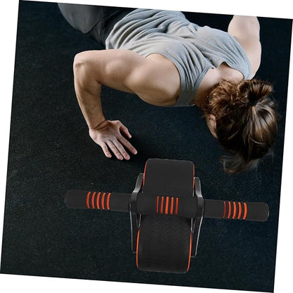 Ab Wheel Roller for Core Workout Triangular Stability Abdominal Muscle Trainer Wheel with Ergonomic Handle Fat Burning Exercise Equipment for Home Gym and Office Endurance Training