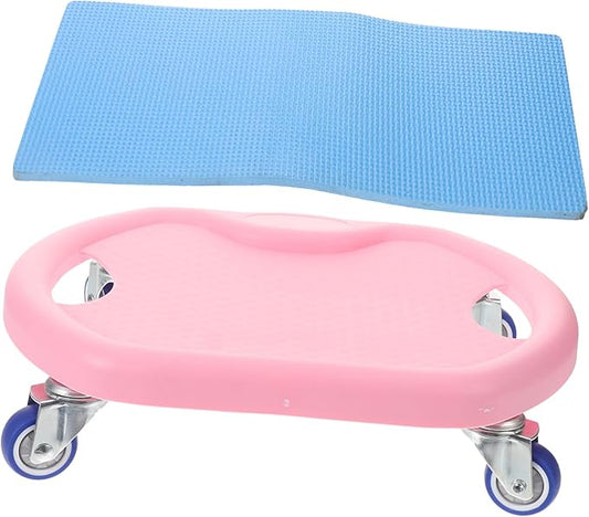 Abdominal Fitness Sliding Disc with Comfortable Handle and Complimentary Mat Mute Workout Sliders for Core Strength Training at Home Versatile Roller for Chest Arms Butt and Legs