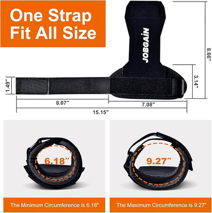 Weight Lifting Wrist Strap, Double Layer Leather Wrist Strap for Deadlift and Powerlifting, Adjustable Neoprene Padded Wrist Wraps, for Men & Women, 1 Pair
