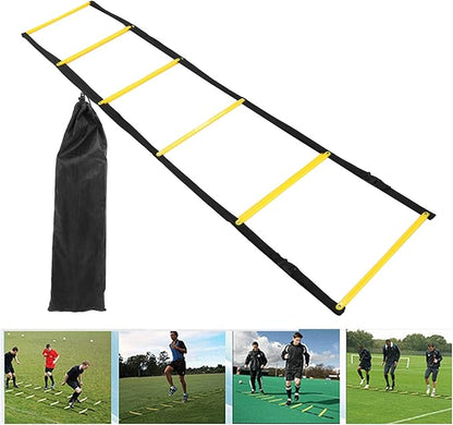 Hapivida Speed Ladder for Football Training, Footwork Exercise Equipment with Anti Slip Surface and Storage Bag for Agility Drills Sports Practice