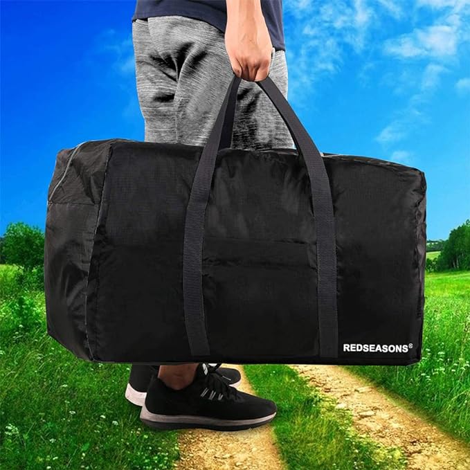 Extra Large Duffle Bag Lightweight, 96L Travel Duffle Bag Foldable for Men Women, Black