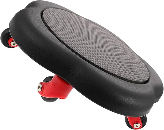 Ab Roller Wheel and Fitness Sliding Disc with Five-wheel Flower Design for Core and Abdominal Strength Training, Black, Home Workout Equipment for Stomach and Waist Exercise