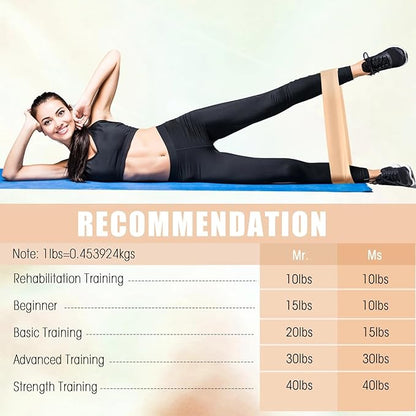 DEEKIN 30 Pcs Resistance Bands Bulk Resistance Loop Elastic Exercise Bands Exercise Equipment for Women Men Home Pilates, Fitness, Gym, Yoga
