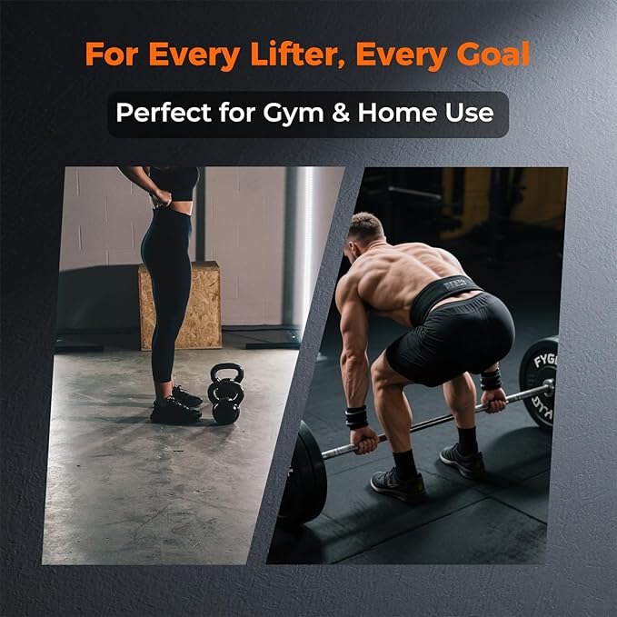 Weight-Lifting-Straps - Neoprene Padded Wrist Support with Nylon Dura Grip, Wrist Wraps for Weightlifting, Powerlifting, Deadlift & Strength Training