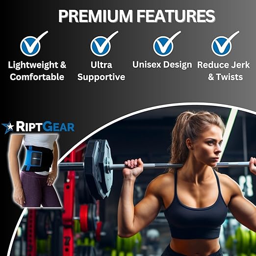 RiptGear Back Brace for Lower Back Pain Relief - Breathable Back Brace for Men and Women - Ideal for Lifting, Work, Sciatica, Herniated Disc, and Lumbar Support - Blue, XXXL (Waist: 44"-47")