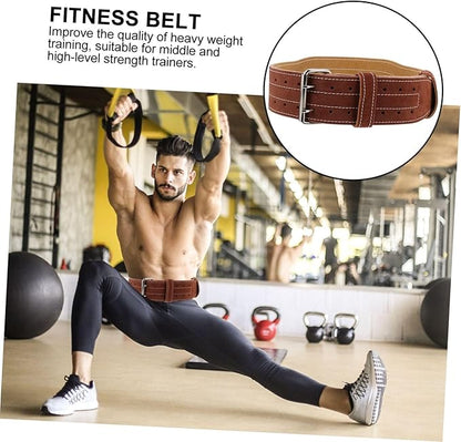 Fitness Waist Belt for Weightlifting Protective Sports Strap for Heavy Training Lumbar Support for Men and Women Brown Xl Waist