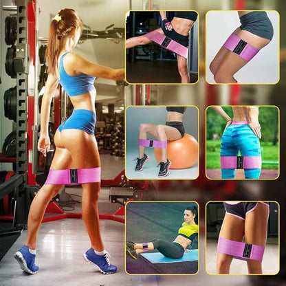 Fabric Resistance Bands Set,Women/Men Exercise Bands for Legs and Butt,3 Resistance Level Booty Bands,Home Fitness Yoga Pilates Equipment