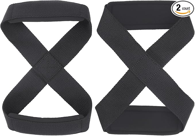 PATIKIL Figure Lifting Strap, Weightlifting Wrist Wraps Dead Lift Padded Grips for Fitness Power Strength Training