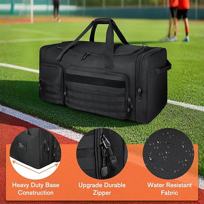 Goloni 130L Heavy Duty Large Duffle Equipment Bag,Catchers Gear Bag with Shoe Compartment,Baseball Duffle Bag