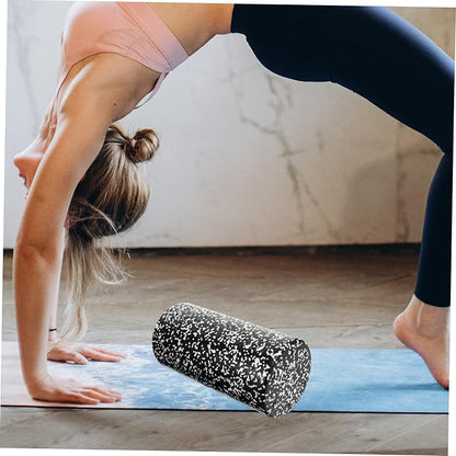 Yoga Column Foam Roller Muscle Relaxing Massage Tool Lightweight High-Density Foam with Non-Slip Groove Surface for Fitness Workout and Leg