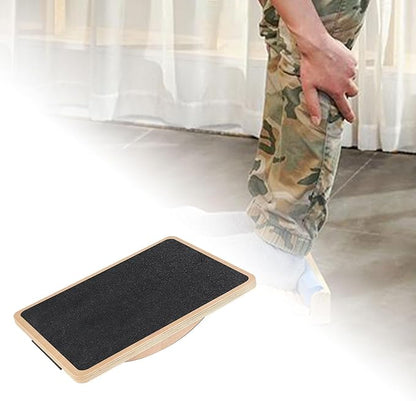 Wooden Wobble Balance Board Balance Stability Trainer Versatile Balancing Board Core Training for Fitness Office Home Gym