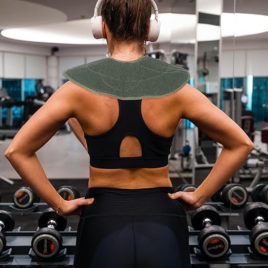 Barbell Shoulder Protective Pad for Squats and Hip Thrusts, Removable Green Cushion with Breathable Foam, Heavy Lifting Gym Shoulder Support Accessory