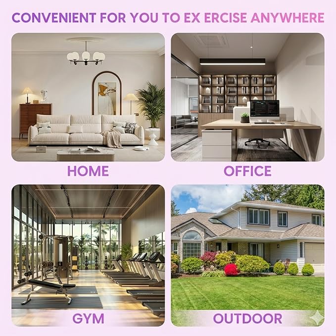 Upgraded 6-Tube Pedal Resistance Band with Handle, Heavy Duty Pedal Puller Resistance Band for Sit Up Exercise Equipment, Fitness Exercise Bands for Women Slimming, Pilates & Yoga Stretching