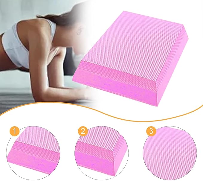 Exercise Balance Pad Balance Cushion Lightweight Portable Practice Foam Mat Knee Pad for Pilates Meditation Outdoor Stability