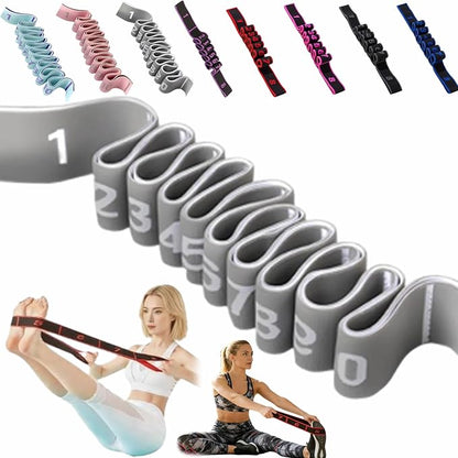 Fitness Resistance Bands with Handles, Fitness Resistance Band for Stretching and Yoga, Fashion Puller Exercise, Adjustable Bands for Full Body Stretching Shaping