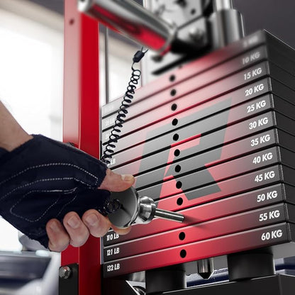 RitFit M1 Pro Smith Machine with Cable Crossover System, Multi-Function Squat Rack Power Cage for Home Gym, Power Rack and Packages