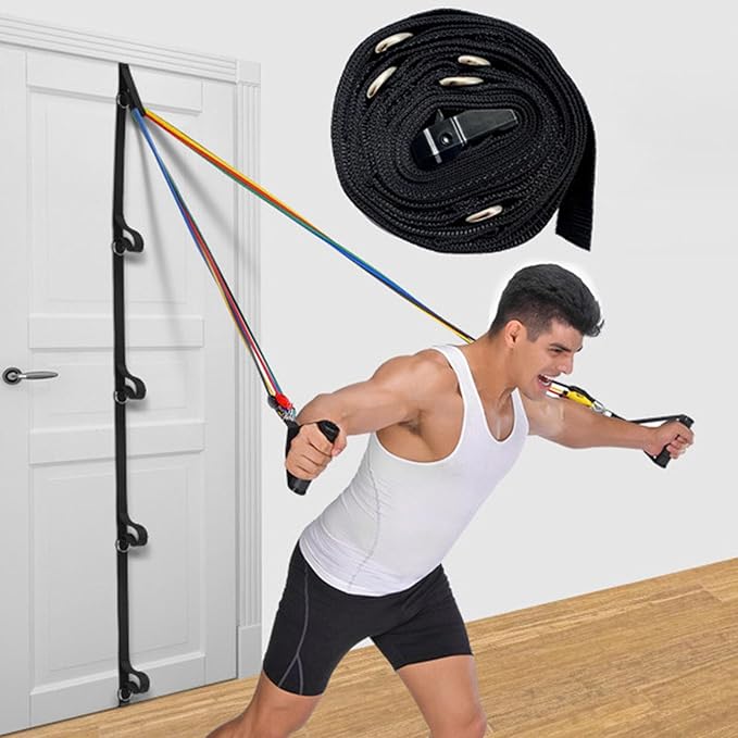 Door Anchor Strap for Resistance Bands, Heavy Duty Multi Point Resistance Band Door Anchor, Portable Anchor Gym Attachment for Home Fitness, Resistance Workout Equipment