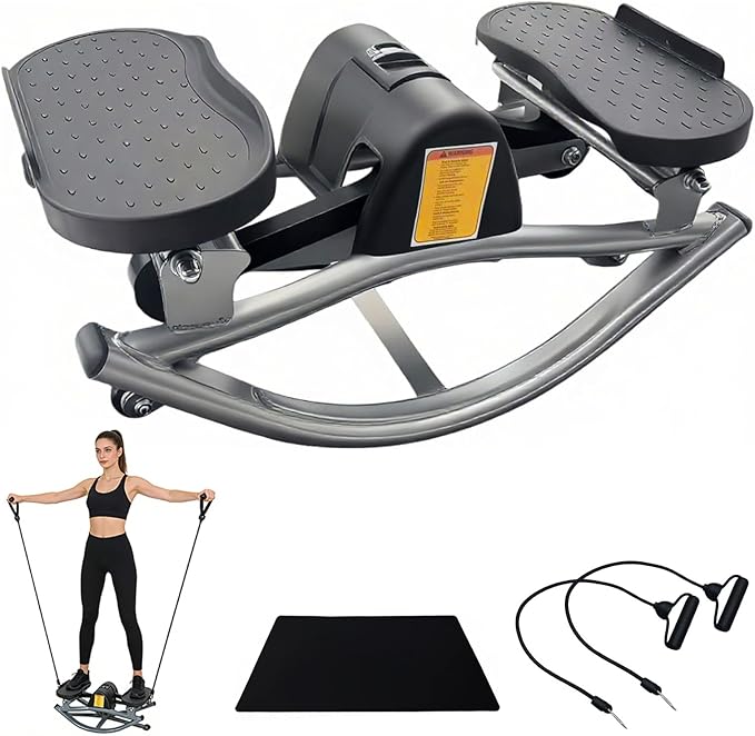 Rock Stepper Machine, Side to Side for Exercise at Home- with Digital Display, Workout Machine for Legs & Glutes, Mini The Rock for Home Apartment Dorm use