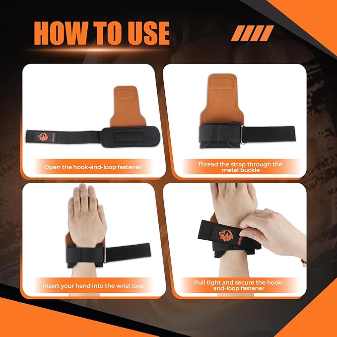 Lifting Straps Gym Wrist Straps for Weightlifting, Non-Slip & Adjustable, Perfect for Wrist Weights & Powerlifting (Pair)