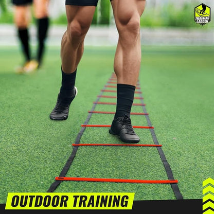 Teenitor Agility Ladder Speed Ladder Training Ladder for Soccer, Speed, Football Fitness Feet Training Carry Bag Agility Training Equipment 13 rungs, 23 feet
