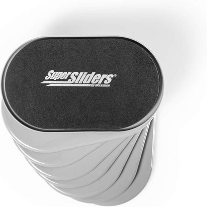 Super Sliders4744095N Reusable XL Heavy Furniture Sliders for Carpet- Quickly and Easily Move Any Item, 9-1/2" x 5-3/4' Gray (4 Pack)