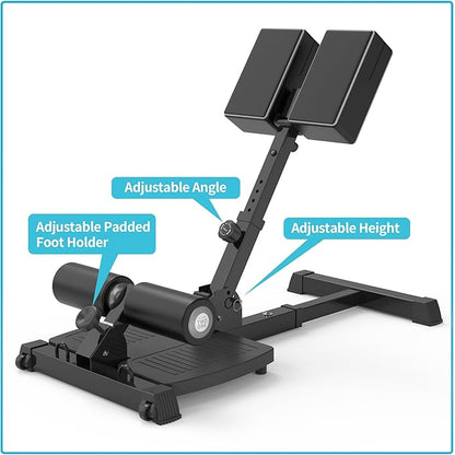 leikefitness Sissy Squat Machine, Deluxe Multi-Function Deep Sissy Squat Bench Workout Station, Leg Exercise Machine for Home Gym