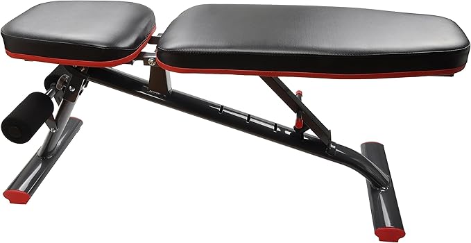 Fitvids Heavy Duty Adjustable and Foldable Utility Weight Bench for Upright, Incline, Decline, and Flat Exercise