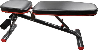 Fitvids Heavy Duty Adjustable and Foldable Utility Weight Bench for Upright, Incline, Decline, and Flat Exercise